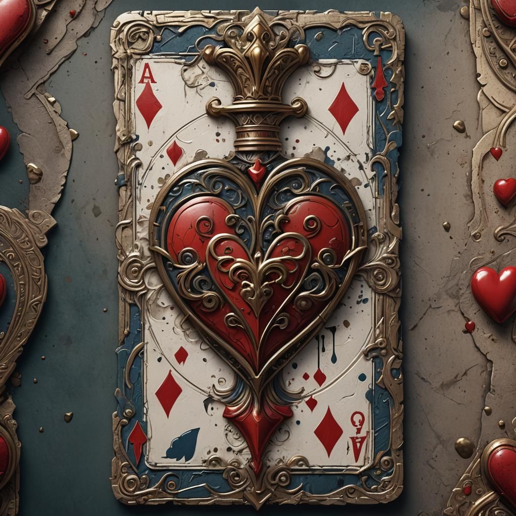 ace of hearts up an arm sleeve