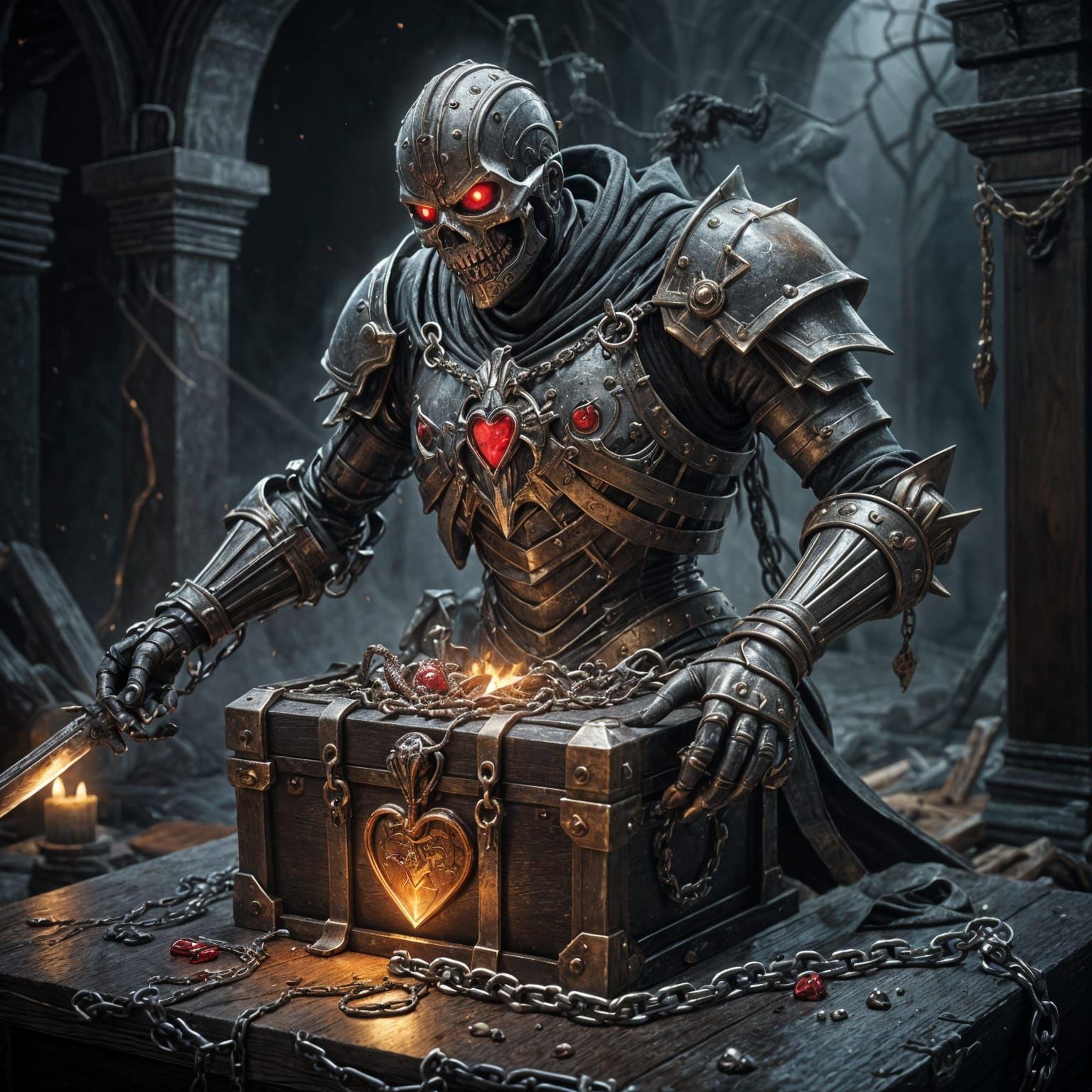  Horror fantasy concept art  by @theArchairez