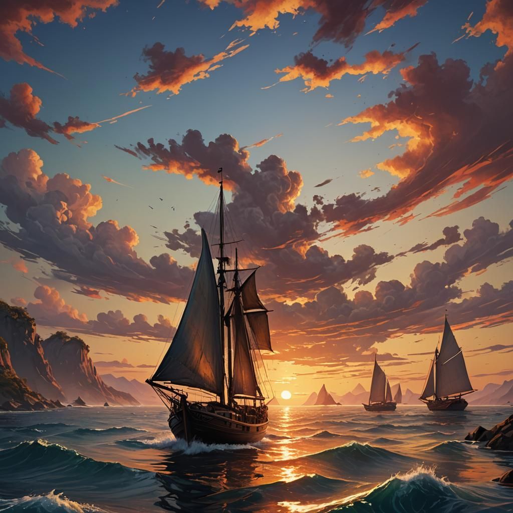 Waves against the wind