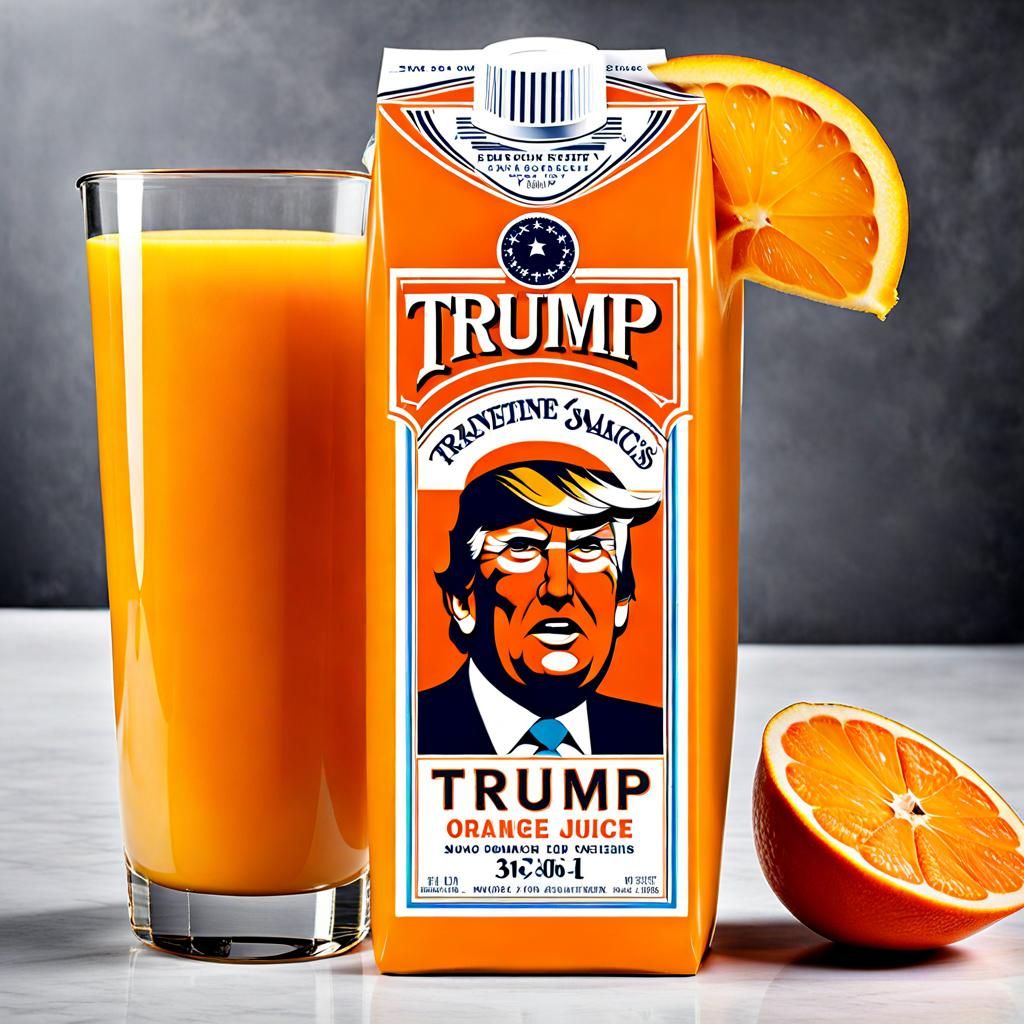 TRUMP ORANGE JUICE - AI Generated Artwork - NightCafe Creator