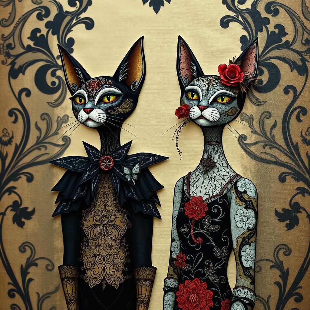 High fashion felines.