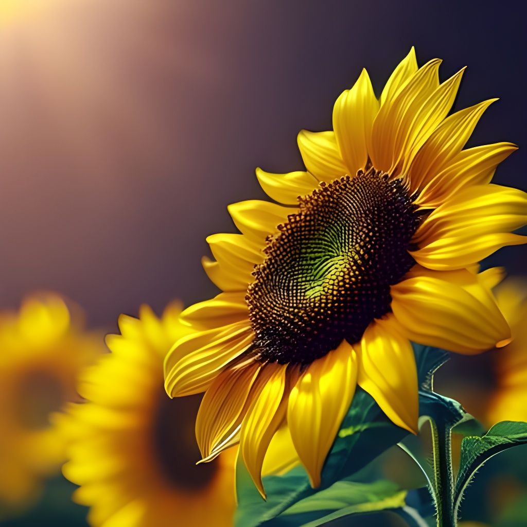 Sunflower - Ai Generated Artwork - Nightcafe Creator