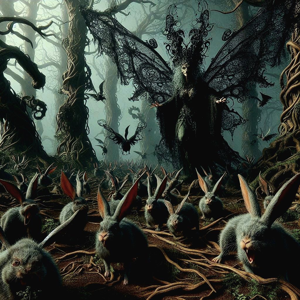 The Bad Fairy and her army of evil bunnies