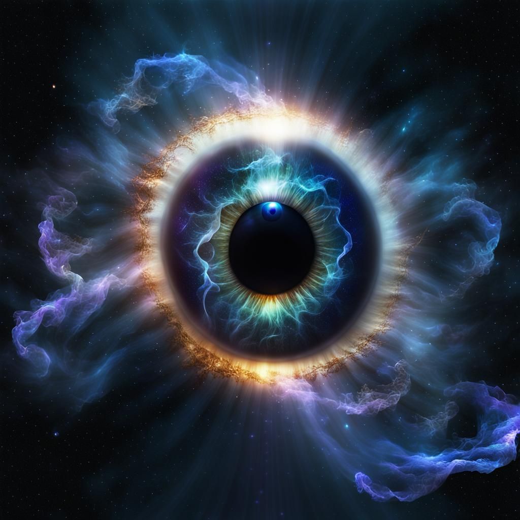 A gigantic eye (A free-floating magical eyeball ) - AI Generated ...