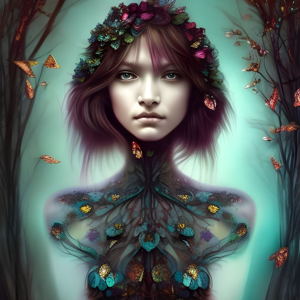 Anatomy Forest Fairy - AI Generated Artwork - NightCafe Creator