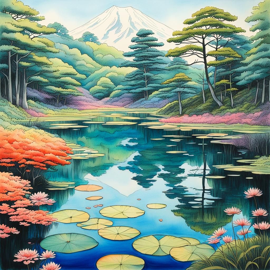 Odayaka Pond  by @peachygirl92