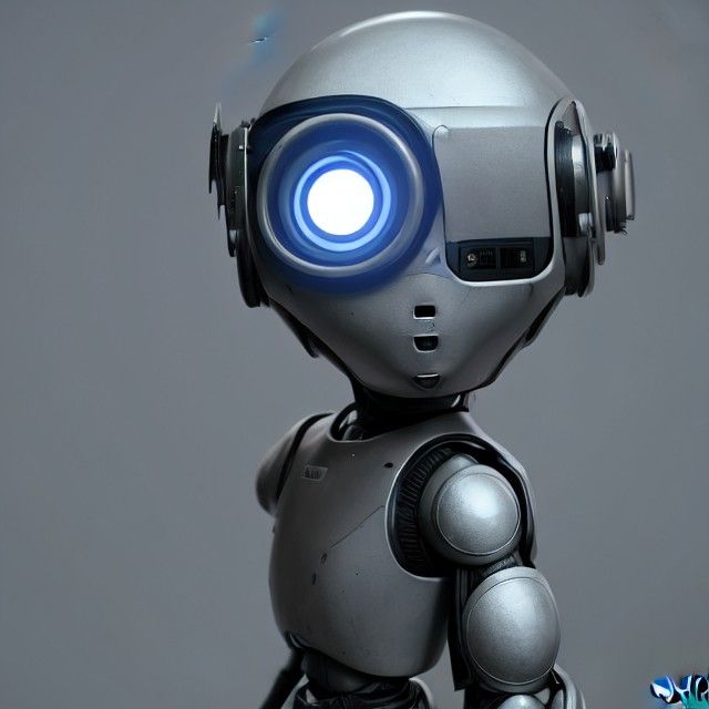 Post Apocaliptic Baby Robot Vray Unreal Engine Hyperrealistic Trending 