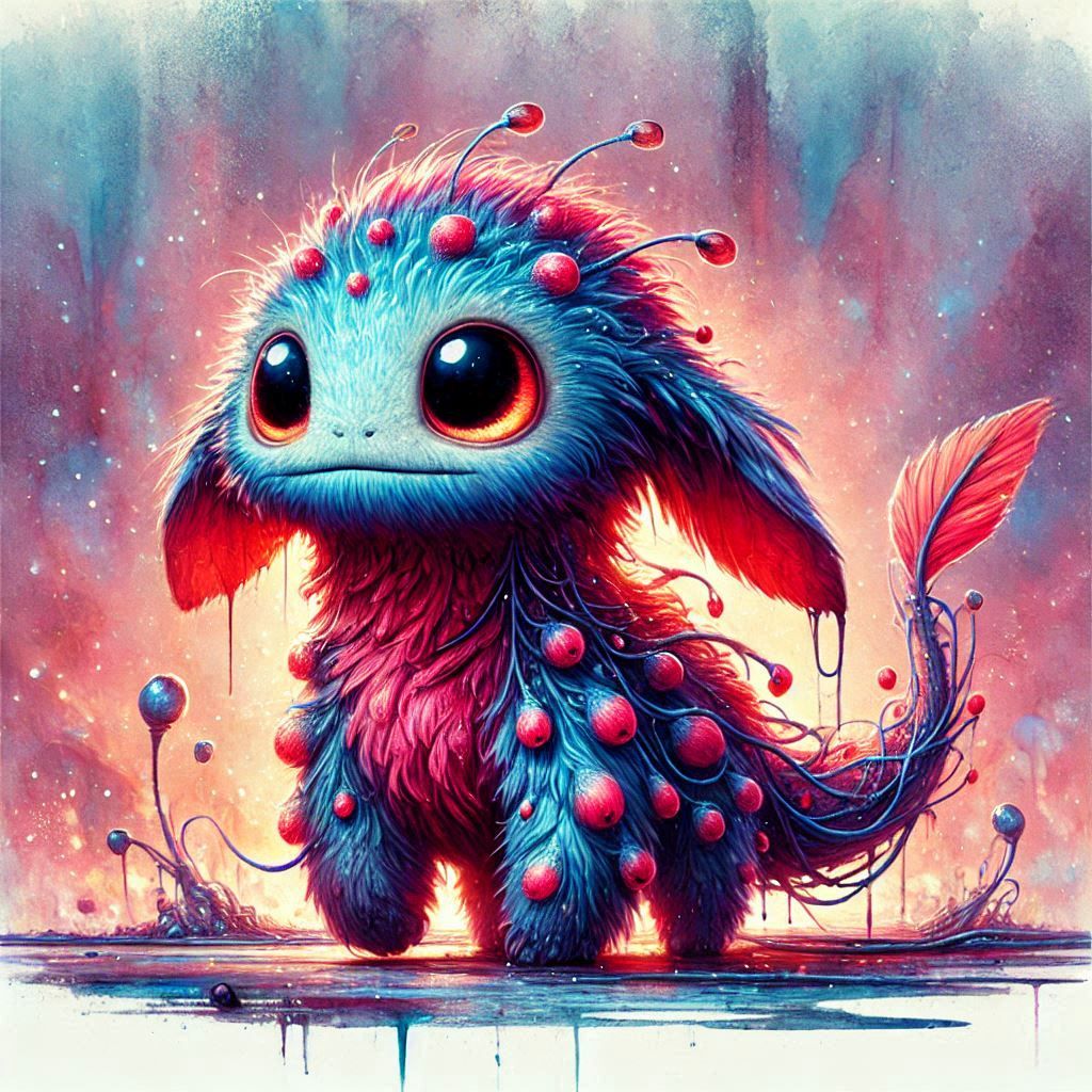 adorable fairy-tale fantasy creature portrait..