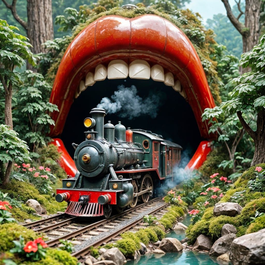 Collage in double exposure.