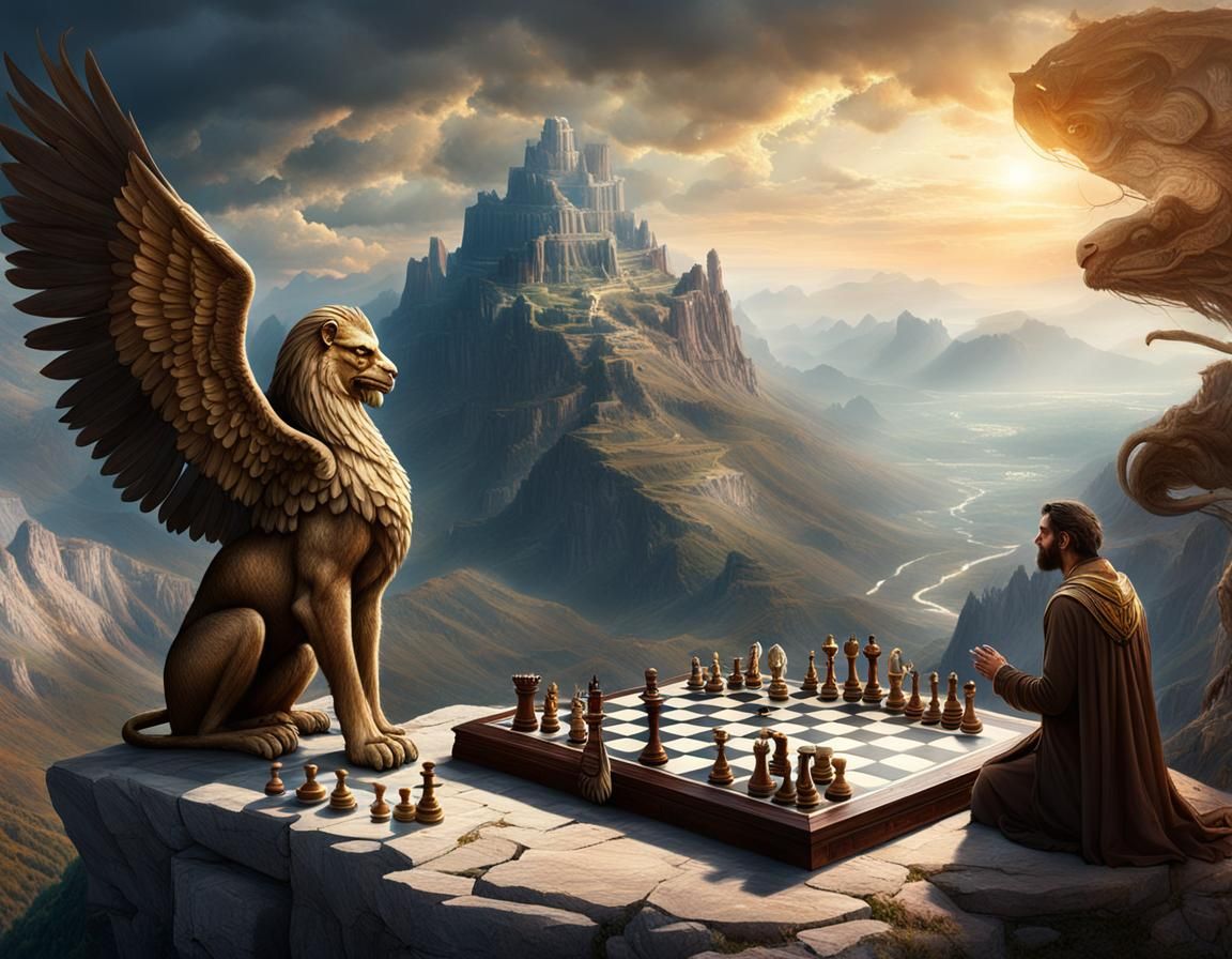 a chess game with the Sphinx  by @Oracle