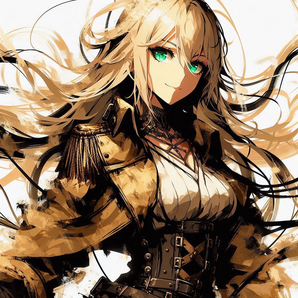 Beautiful anime woman