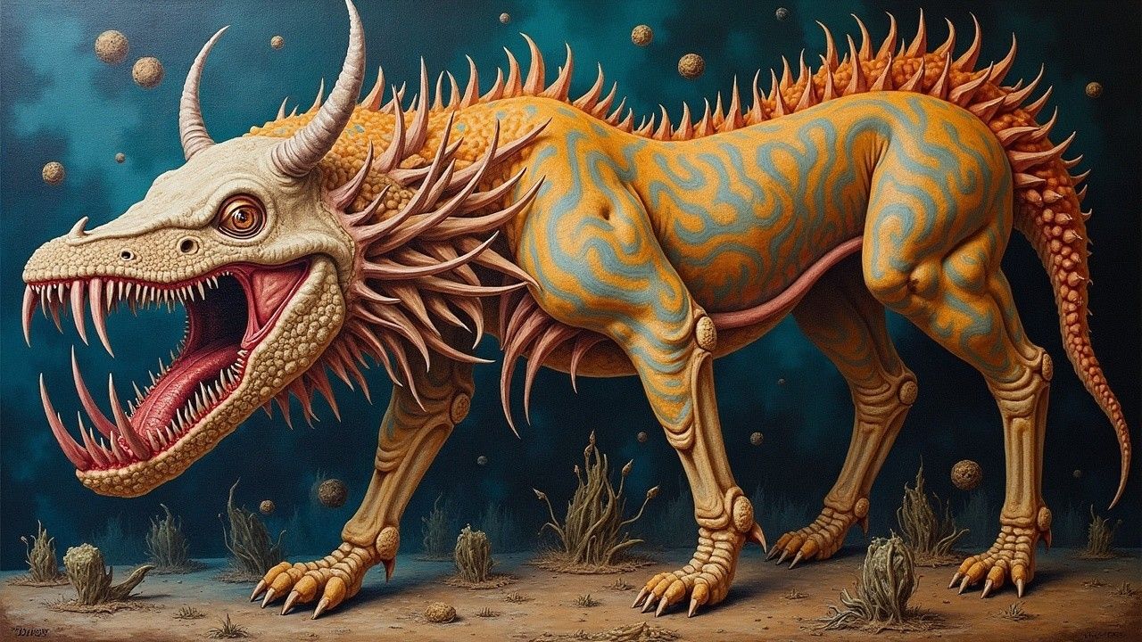 THE AYAHUASCA FUNNY BONE CERBERUS HELL HOUND