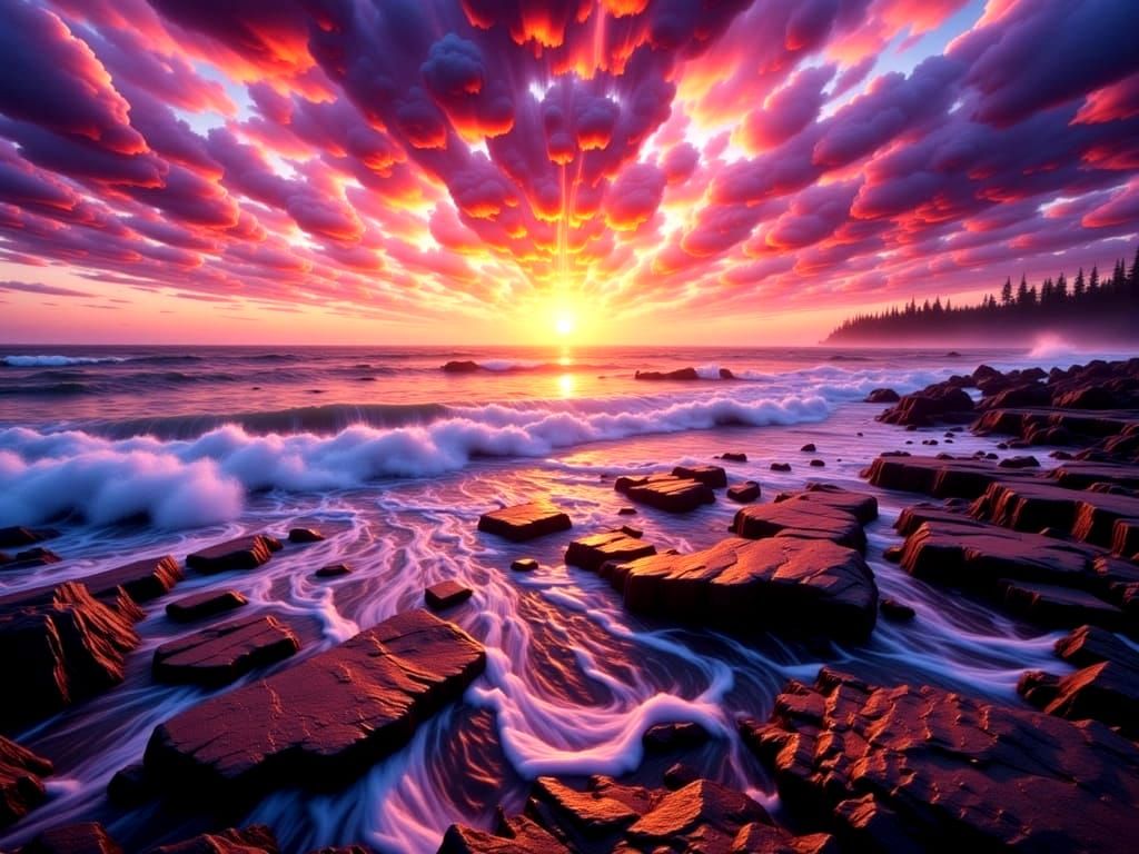 Sunset Coastline  by @imagevixen