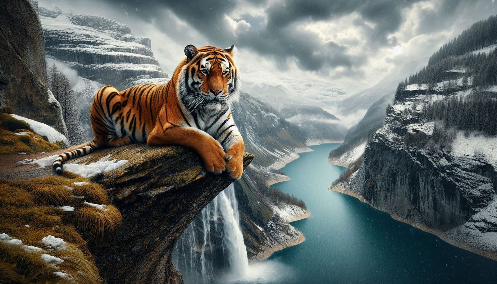 Bengal Tiger Vacationing in Switzerland !!