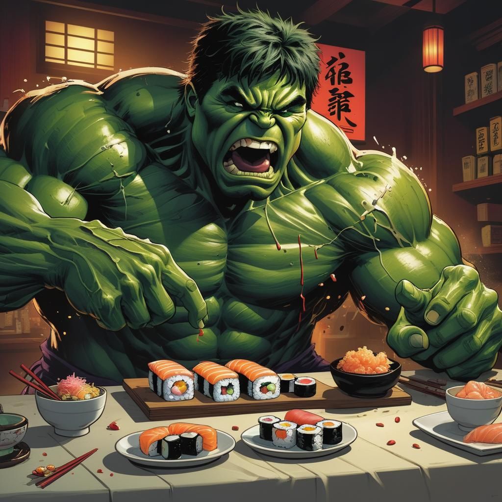 Wasabi is too spicy for Bruce