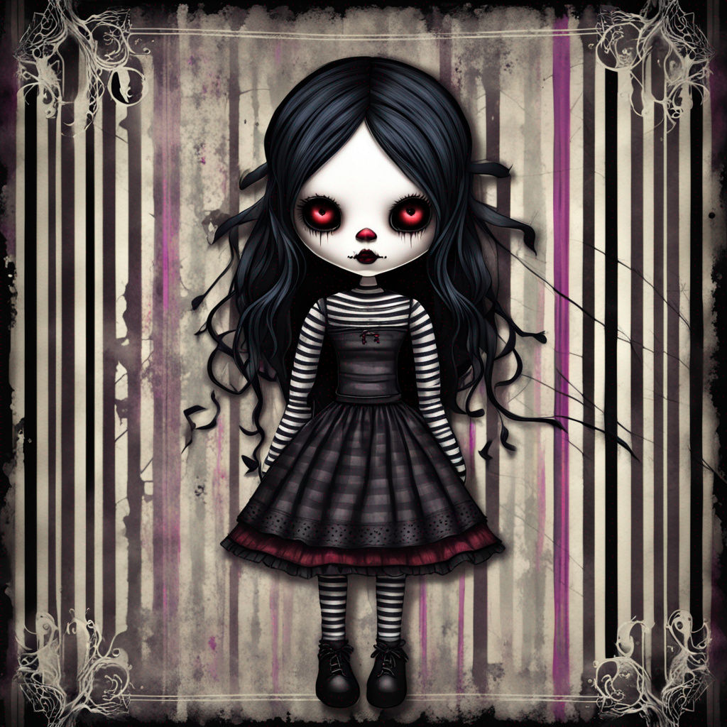 Creepy Gothic Voodoo Doll