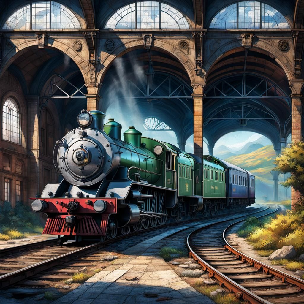 Abandoned Railway station in northern Spain