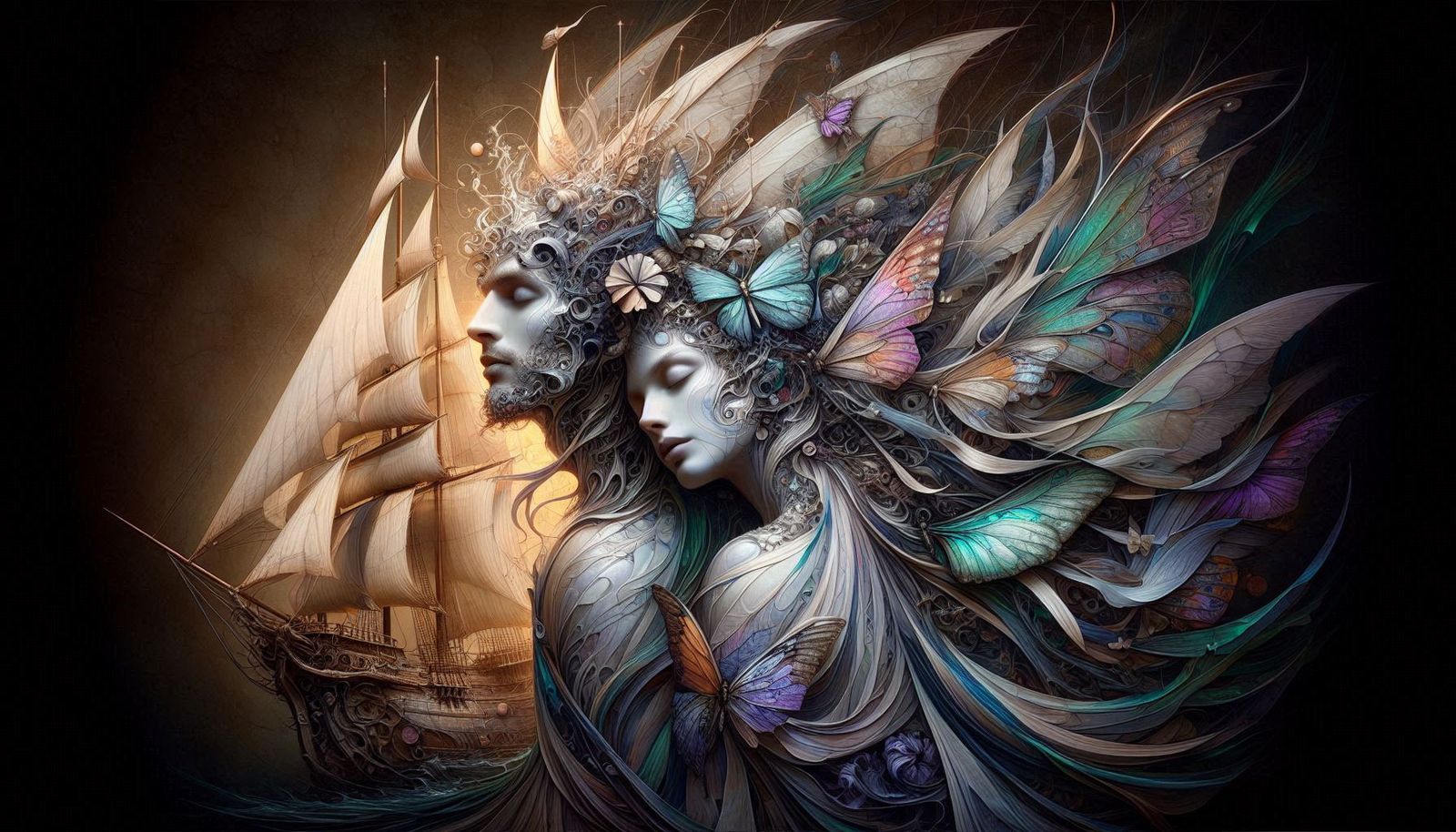 Whispers of butterflies and the ocean ...
