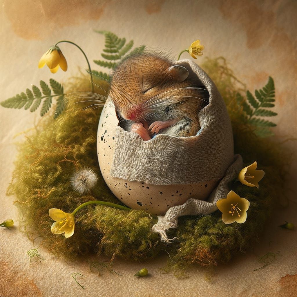 Sleeping mouse  by @DaveyJ