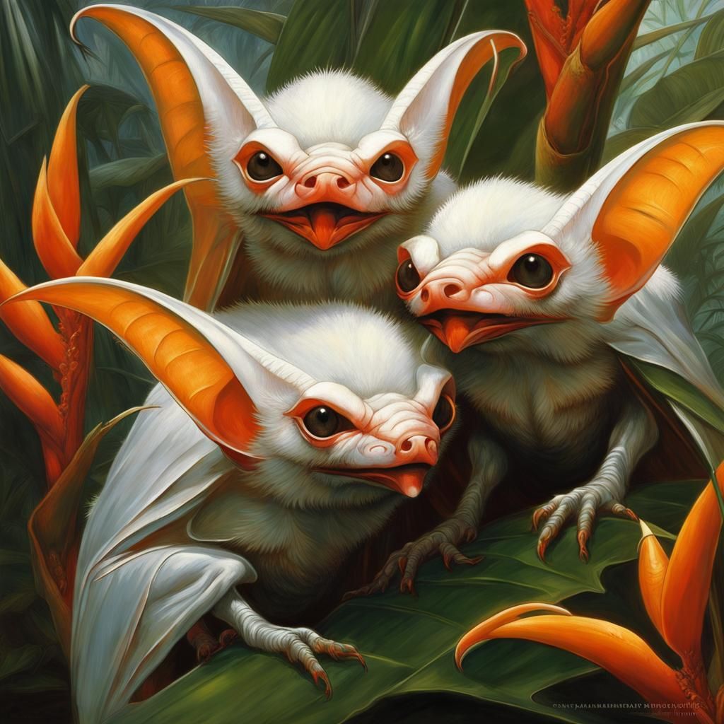 WHITE HONDURAN BATS