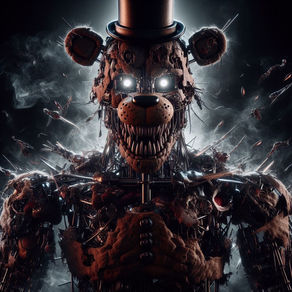 Nightmare Freddy Fazbear - AI Generated Artwork - NightCafe Creator