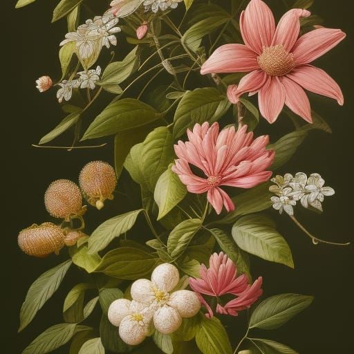 The Flowering Plants of Great Britain, botanical illustratio...