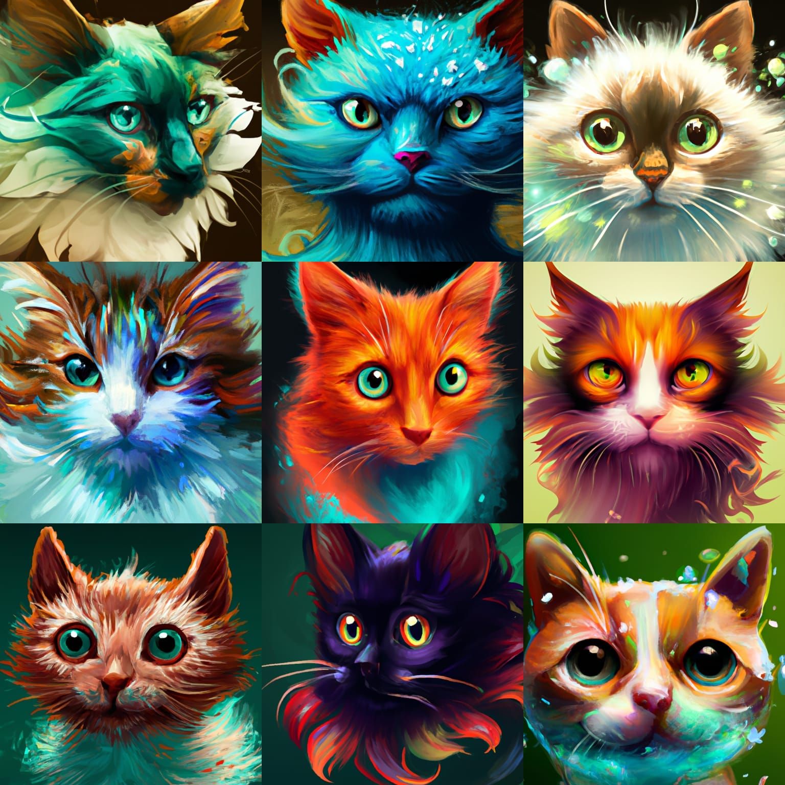 cat animal cute 2d adorable - AI Generated Artwork - NightCafe Creator