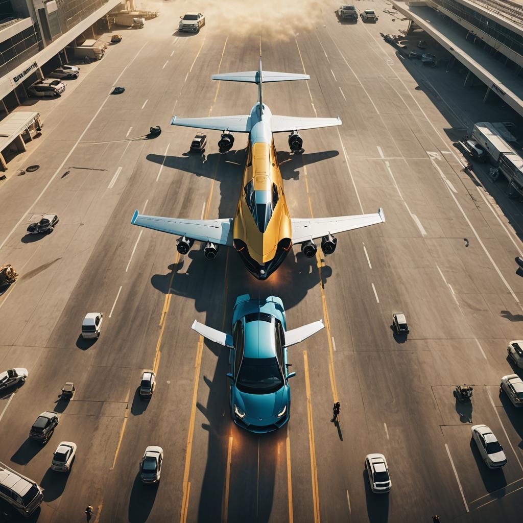 Plane Airlifts Luxury Lamborghini: Concept Art