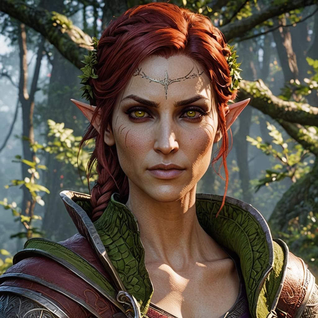 My very first Inquisitor Lavellan - AI Generated Artwork - NightCafe ...