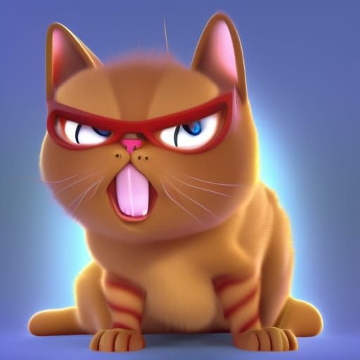 An angry Cat