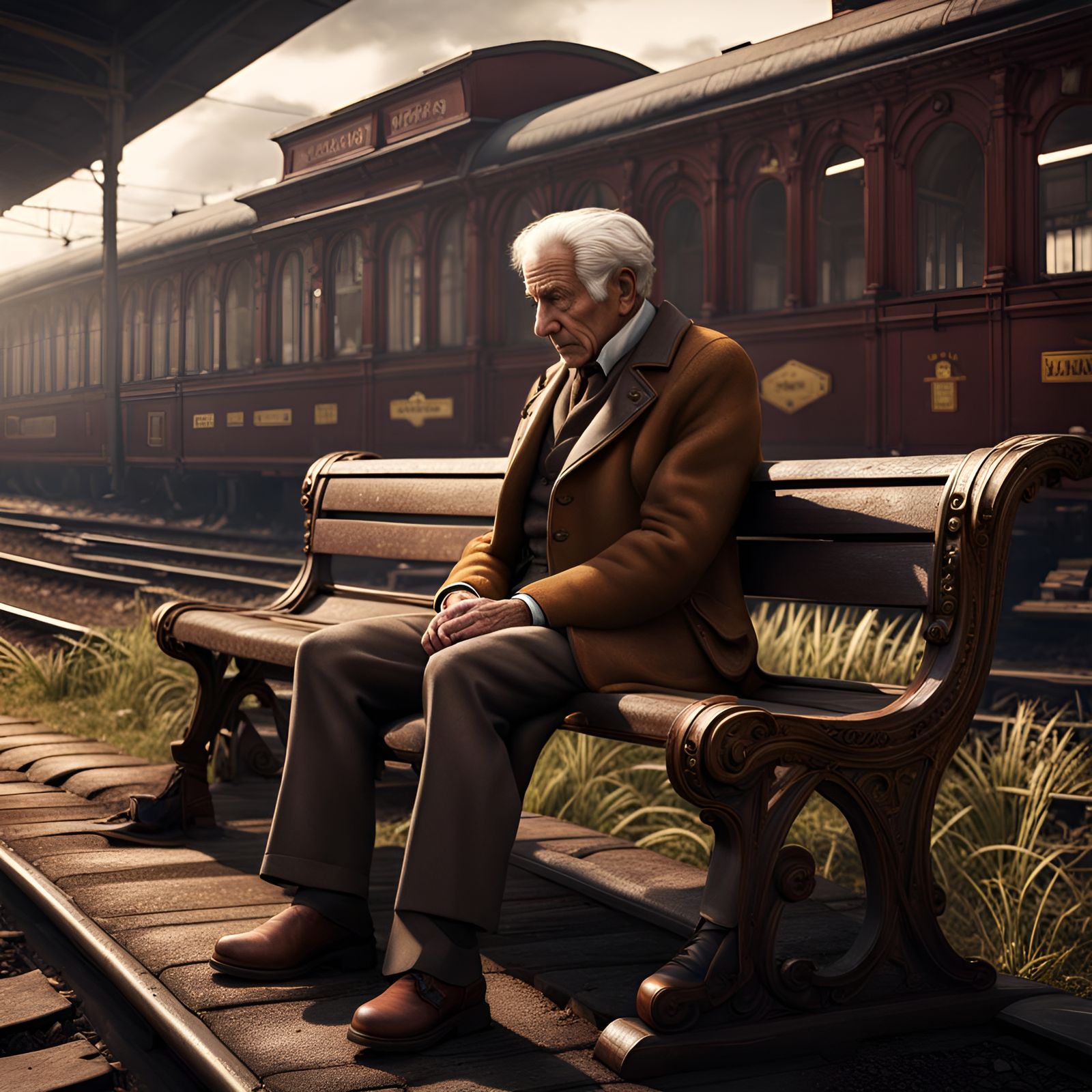 Waiting for the train  by @NewAgerJul