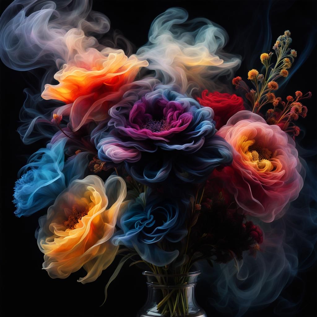 Bouquet of Smoke Flowers  by @jeanne