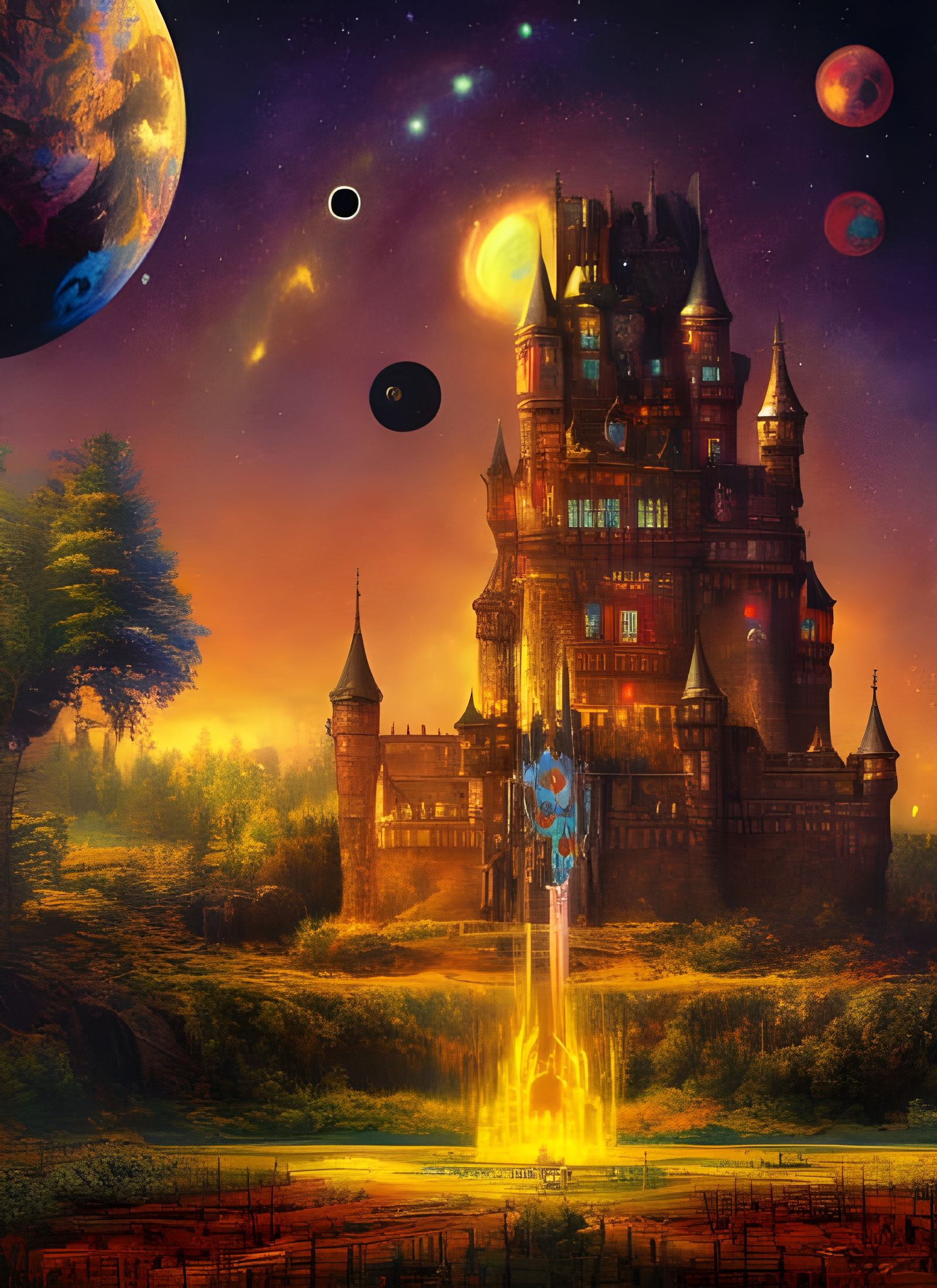 The Kingdom On The Astroid Belt - AI Generated Artwork - NightCafe Creator