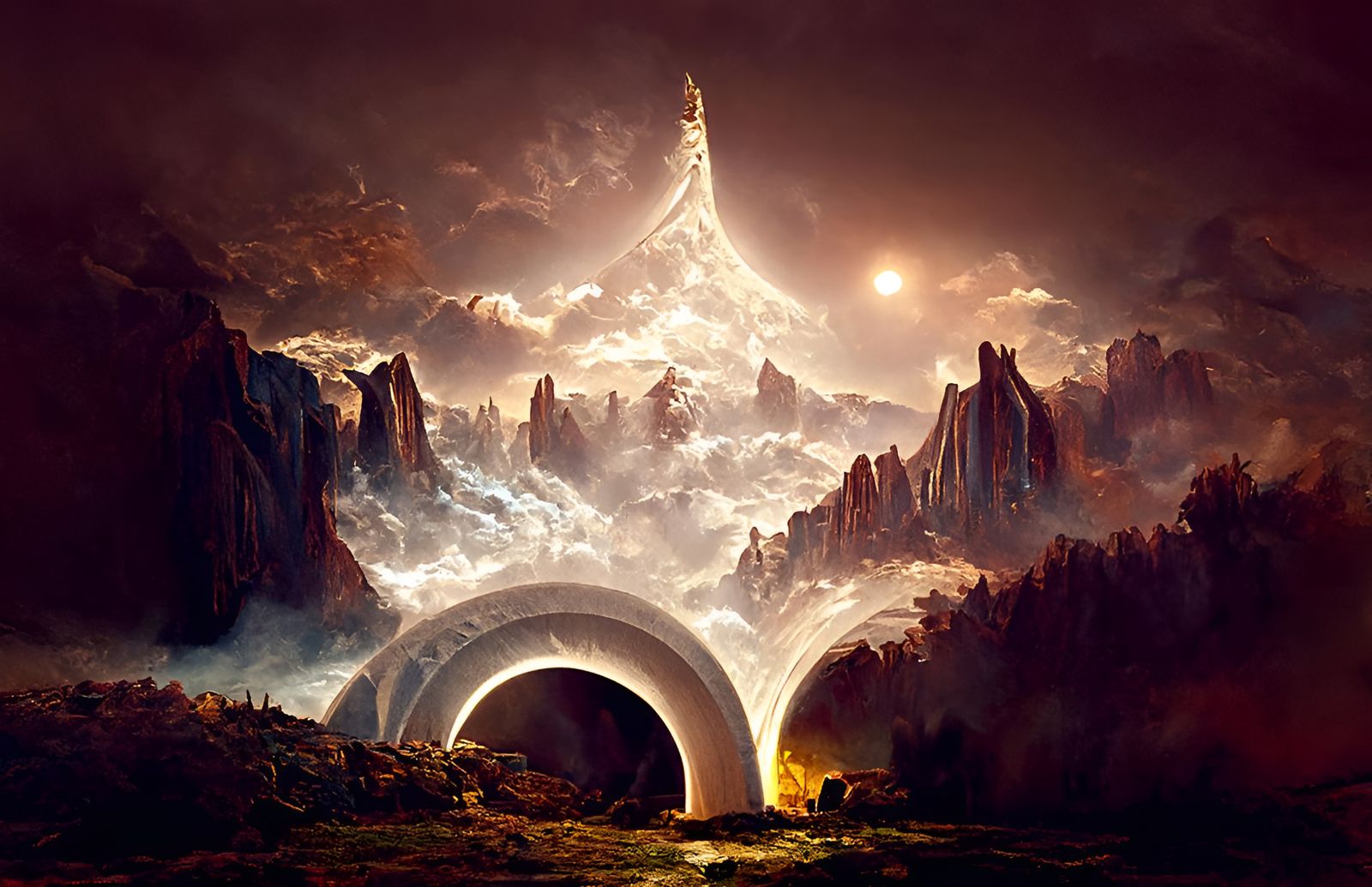 Artamion, The Mountain of Light  by @Albon