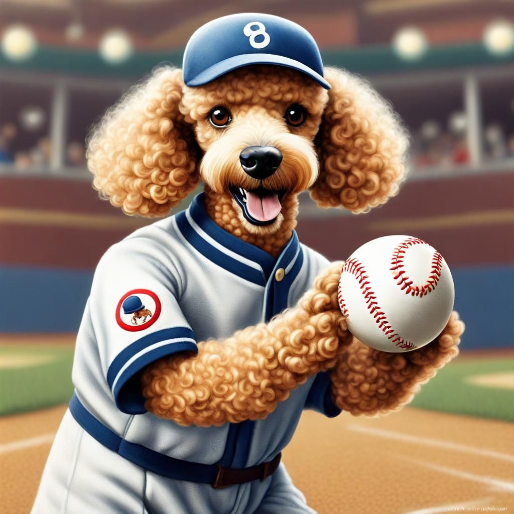 Baseball poodle