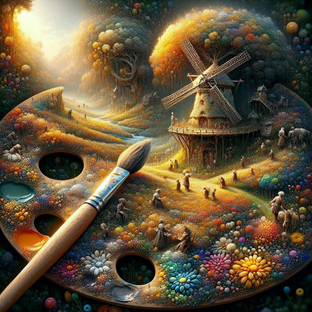  A painter's palette to die for!  by @Justin F