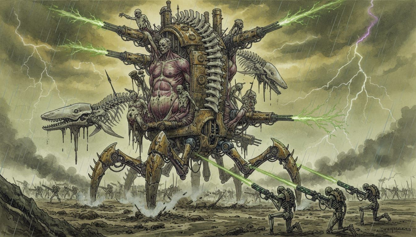 Nurglite Woe Machine versus Sautekh Dynasty