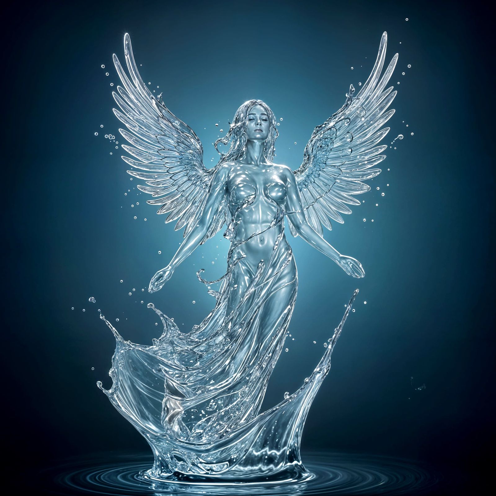 water angel   by @Floe Joe 