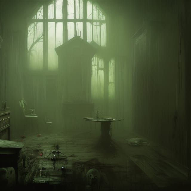 Room in haunted house