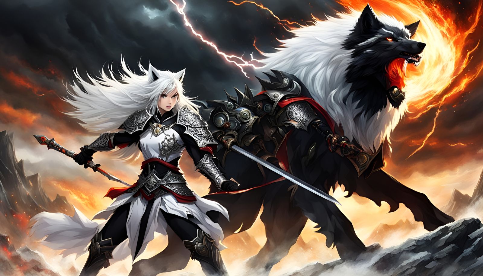 Warriors of the wolf clan - AI Generated Artwork - NightCafe Creator