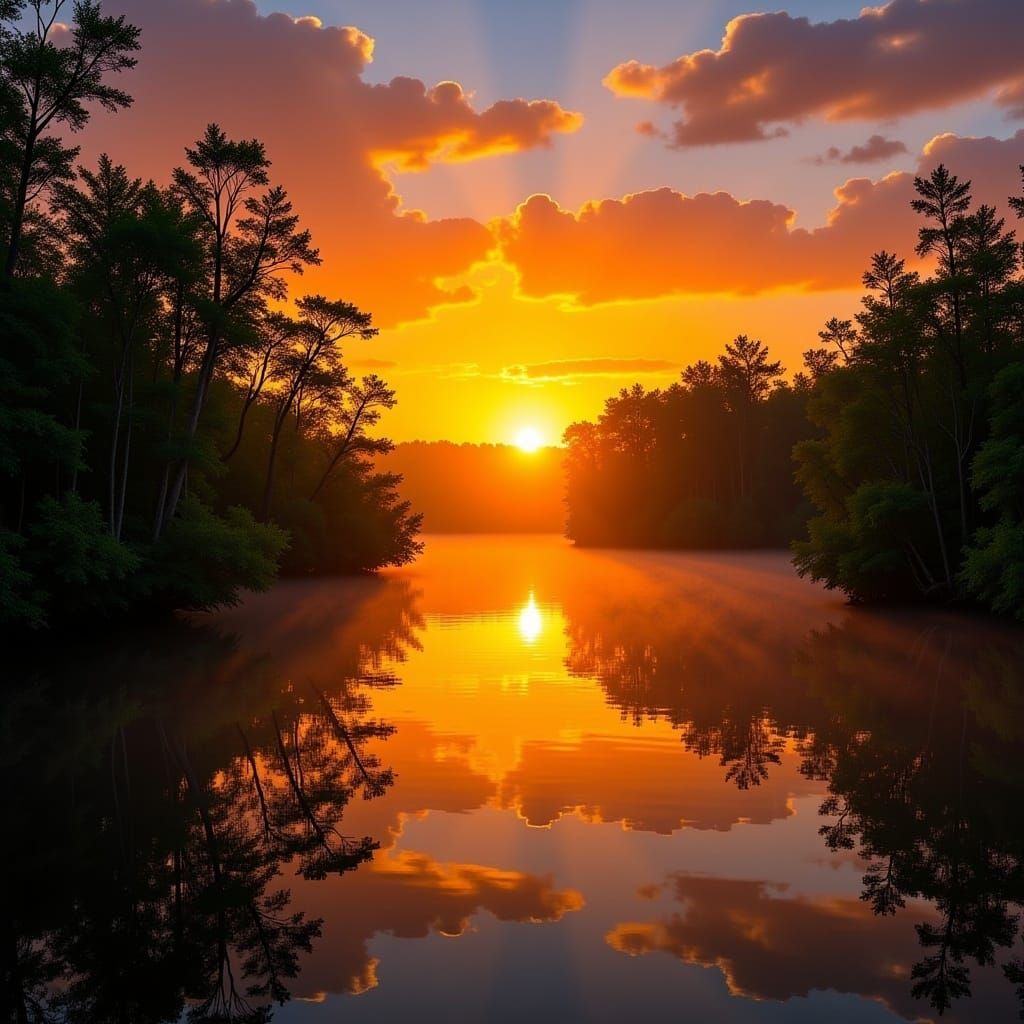 <lora:Natures Finest:1.0> Sunrise in the Everglades 4K high resolution high definition intricately detailed extreme quality sharp focus