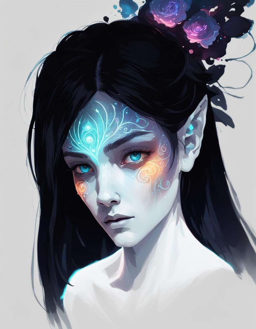 An evolution of an old drawing i did years ago. She is suppo...