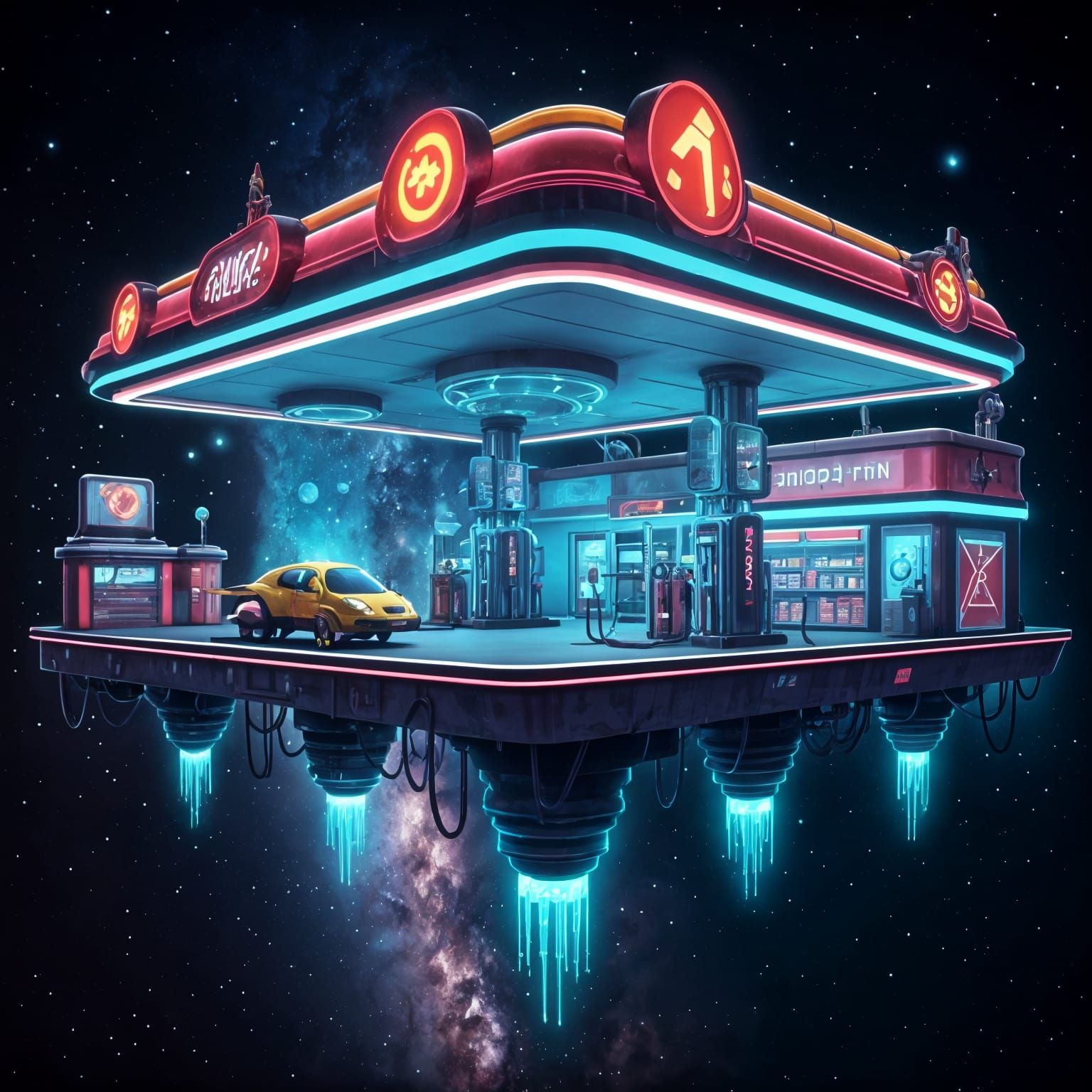 Alien Gas Station