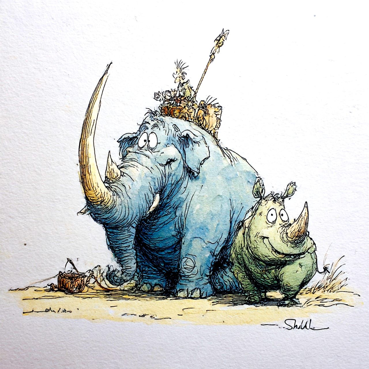 "What's you smiling about?"