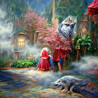 Little red riding hood meets the wolf 1
