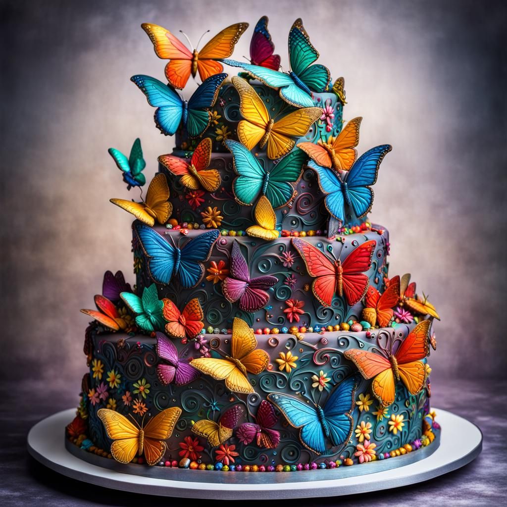 Butterfly Cake  by @Lauren 