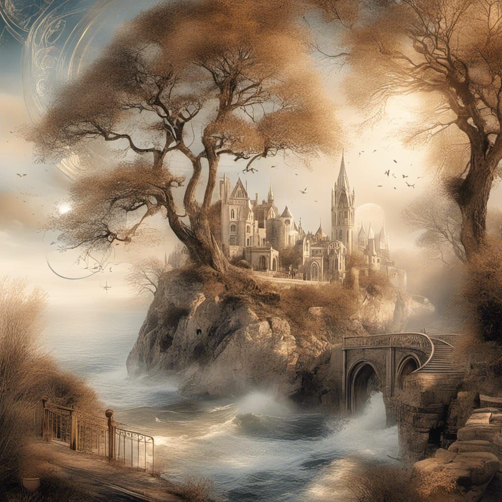 <lora:Surreal Cathedral:1.0> the sound of silence