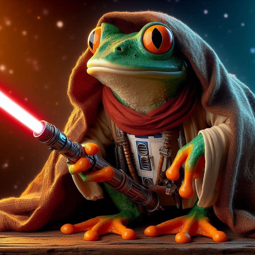Star Wars. New generation. Make frog be with you.