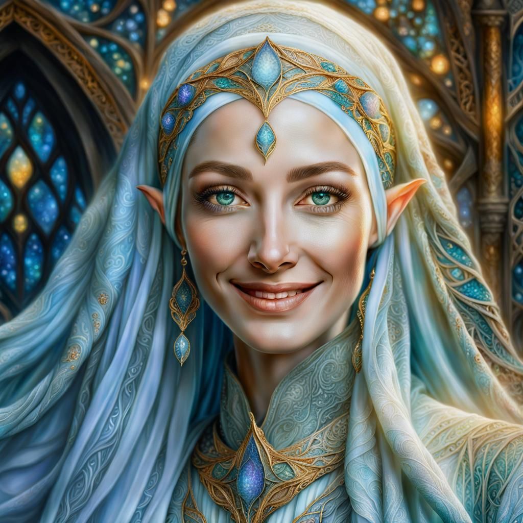 A Beautiful Portrait of Galadriel Lord of The Rings - AI Generated ...