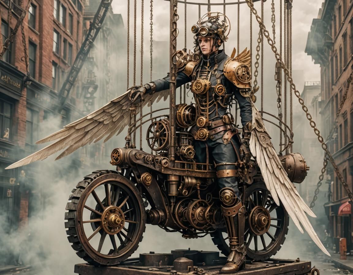 Motorcycle metal angel